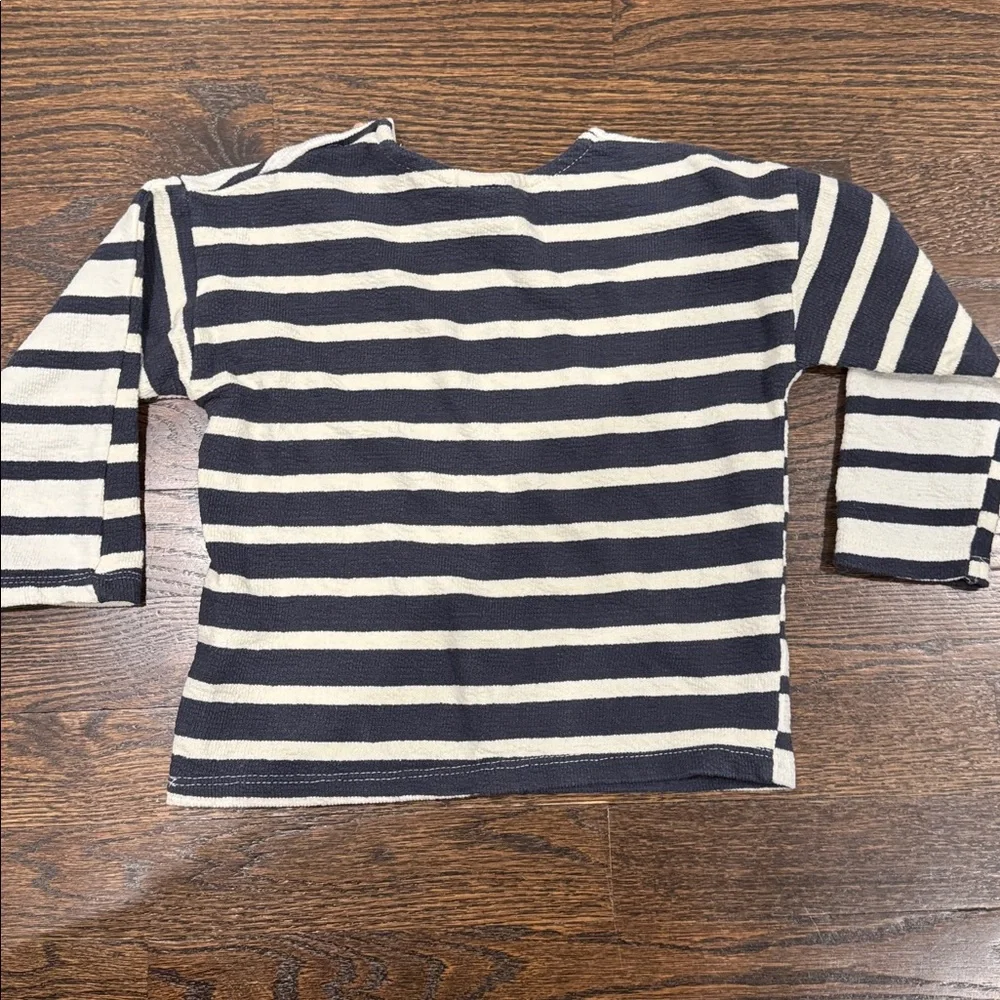 Zara 18-24 month stripe long sleeve navy and white - Picture 5 of 5